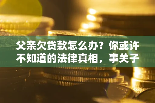 济南父亲欠贷款怎么办？你或许不知道的法律真相，事关子女未来