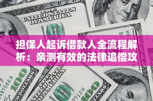 济南担保人起诉借款人全流程解析：亲测有效的法律追偿攻略