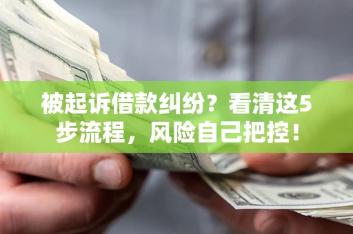 济南被起诉借款纠纷？看清这5步流程，风险自己把控！